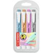 Stabilo Swing Cool Pastel Pack de 4 Marcadores Fluorescentes - Cuerpo Plano - Punta Biselada - Trazo entre 1 y 4mm - Tinta con Base de Agua - Antisecado - Colores Surtidos