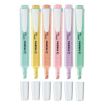 Stabilo Swing Cool Pastel Pack de 6 Marcadores Fluorescentes - Cuerpo Plano - Punta Biselada - Trazo entre 1 y 4mm - Tinta con Base de Agua - Colores Surtidos