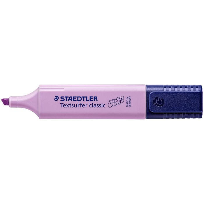 Staedtler Textsurfer Classic 364 Pastel Marcador Fluorescente - Punta Biselada - Trazo entre 1 - 5mm - Tinta con Base de Agua - Color Lavanda