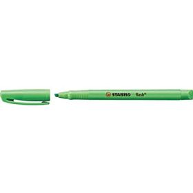 Satabilo Flash Marcador Fluorescente - Tamaño Bolsillo - Trazo de 1 y 3.5mm - Tinta con Base de Agua - Color Verde