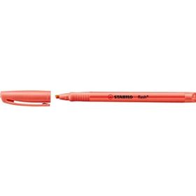 Satabilo Flash Marcador Fluorescente - Tamaño Bolsillo - Trazo de 1 y 3.5mm - Tinta con Base de Agua - Color Rojo