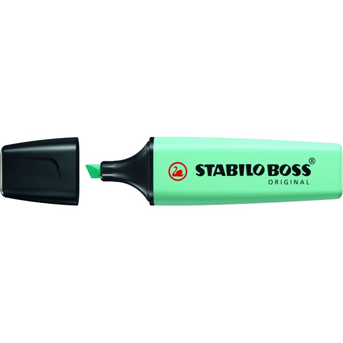 Stabilo Boss 70 Pastel Rotulador Marcador Fluorescente - Trazo entre 2 y 5mm - Recargable - Tinta con Base de Agua - Color Toque Turquesa