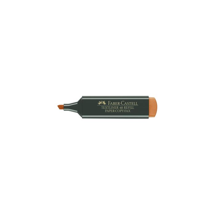 Faber-Castell Rotulador Marcador Fluorescente Textliner 48 - Punta Biselada - Trazo entre 1.2mm y 5mm - Tinta con Base de Agua - Color Naranja