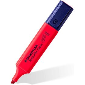 Staedtler Textsurfer Classic 364 Marcador Fluorescente - Punta Biselada - Trazo entre 1 - 5mm - Tinta con Base de Agua - Color Bermellon