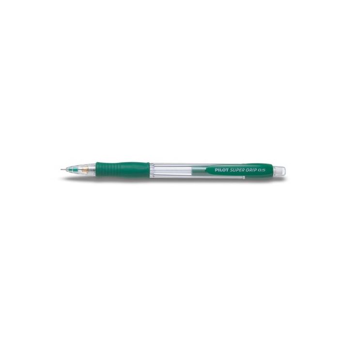Pilot Portaminas SuperGrip H185 - Trazo 0.5mm - Mina HB - Cuerpo Verde