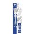Staedtler Micro Carbon 250 Pack de 2 Tubos de 12 Minas - Mina HB de 0.7mm - Resistencia a la Rotura - 90% Procedente de Materiales Naturales