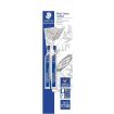 Staedtler Micro Carbon 250 Pack de 2 Tubos de 12 Minas - Mina HB de 0.7mm - Resistencia a la Rotura - 90% Procedente de Materiales Naturales