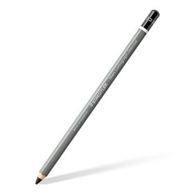 Staedtler Mars Lumograph Charcoal 100C Lapiz de Grafito - Mina M - Alta Proporción de Carbon y Carboncillo - Madera de Bosques Sostenibles