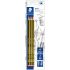 Staedtler Noris 120 Pack de 3 Lapices de Grafitito Hexagonales - Mina 2HB - Resistencia a la Rotura - Madera de Bosques Sostenibles