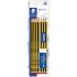 Staedtler Noris 120 Pack de 10 Lapices de Grafito Hexagonales 2HB + 1 Goma de Borrar Plastic 526 50 + 1 Sacapuntas 510 50 - Resistencia a la Rotura - Madera de Bosques Sostenibles