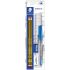 Staedtler Pack de 2 Lapices Noris de Grafito Hexagonales 2HB + 1 Boligrafo Stick 430 Azul + 1 Goma de Borrar  + 1 Sacapuntas +1 Regla