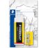 Staedtler Noris 526 Pack de 1 Goma de Borrar de Plastico + 1 Sacapuntas de Plastico
