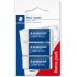 Staedtler Mars Plastic Pack de 3 Gomas de Borrar - Plastico - Alta Precision - Color Blanco