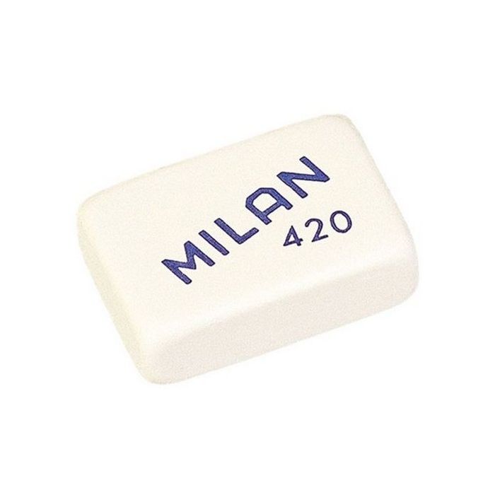 Milan 420 Goma de Borrar Rectangular - Miga de Pan - Suave Caucho Sintetico - Colores Surtidos
