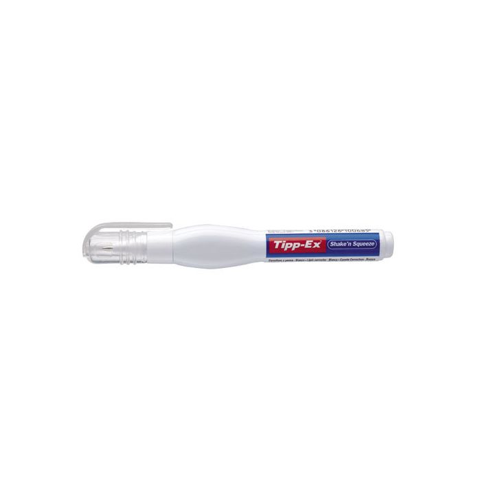 Tipp-Ex Shake'n Squeeze Lapiz Corrector 8ml - Formula de Secado Rapido - Punta Metalica