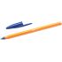 Bic Orange Original Fine Boligrafo de Bola - Punta Redonda de 0.8mm - Trazo de 0.30mm - Tinta con Base de Aceite - Cuerpo Naranja - Color Azul