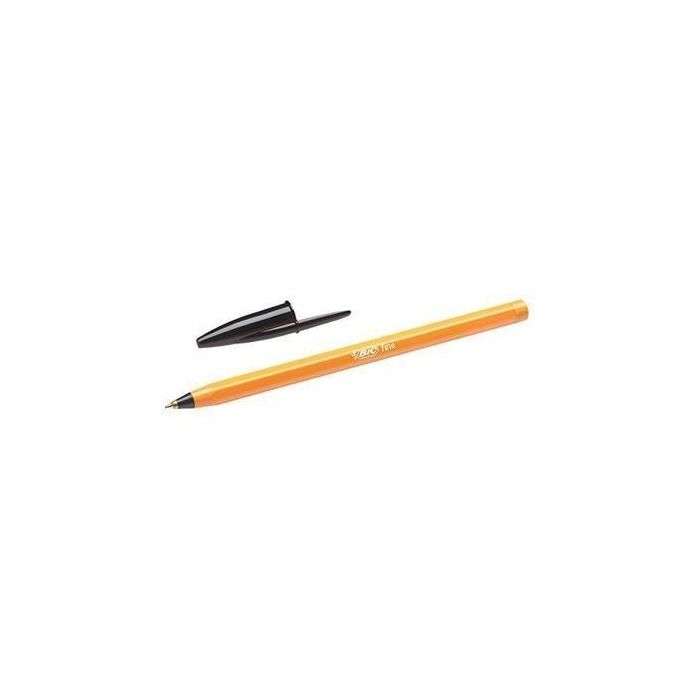 Bic Orange Original Fine Boligrafo de Bola - Punta Redonda de 0.8mm - Trazo de 0.30mm - Tinta con Base de Aceite - Cuerpo Naranja - Color Negro