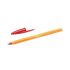 Bic Orange Original Fine Boligrafo de Bola - Punta Redonda de 0.8mm - Trazo de 0.30mm - Tinta con Base de Aceite - Cuerpo Naranja - Color Rojo