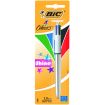 Bic 4 Colours Shine Boligrafo de Bola Retractil - Punta Media de 1.0mm - Tinta con Base de Aceite - 4 Colores de Tinta
