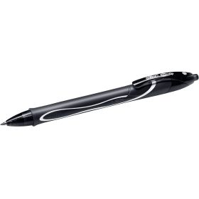 Bic Gel-Ocity Quick Dry Boligrafo de Gel Retractil - Punta Media de 0.7 mm - Tinta de Gel - Anti-Manchas - Secado Ultra Rapido - Color Negro
