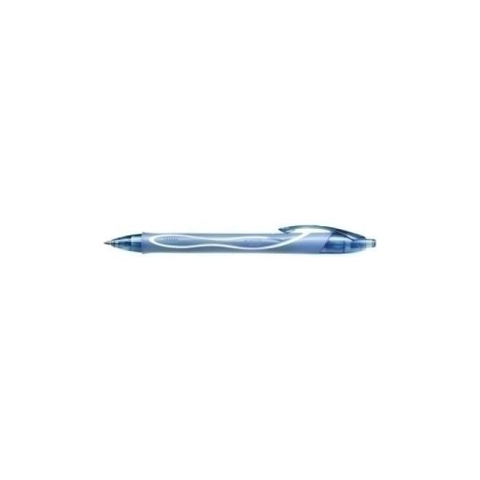 Bic Gel-Ocity Quick Dry Boligrafo Retractil - Punta Media de 0.7mm - Tinta de Gel - Secado Ultra Rapido - No Mancha el Papel - Color Turquesa