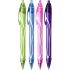 Bic Gel-Ocity Quick Dry Pack de 12 Boligrafos de Gel Retractil  - Punta Media de 0.7 mm - Tinta de Gel - Anti-Manchas - Secado Ultra Rapido - Colores Surtidos