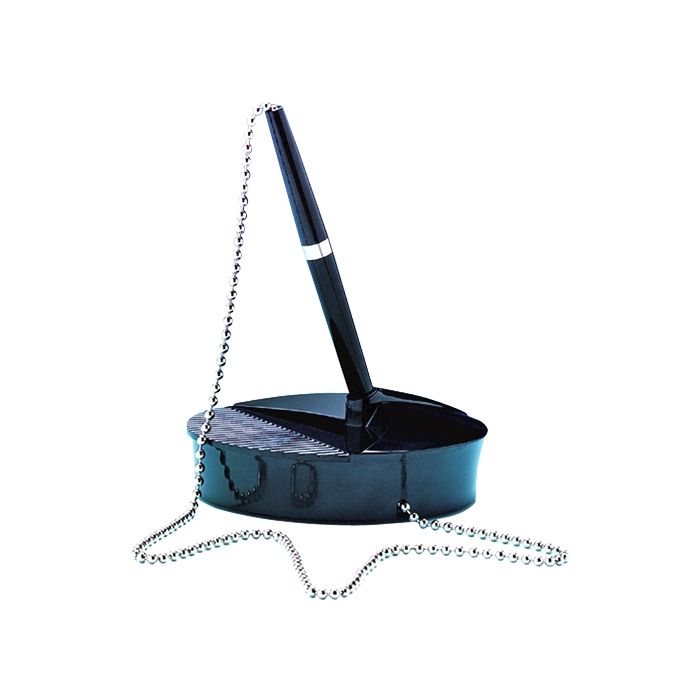 Fellowes Boligrafo con Peana - Base Pesada Antideslizante - Cadena Contra Robo de 520mm - Color Tinta Azul