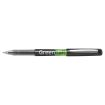 Pilot Boligrafo de Tinta Liquida Greenball - Recargable - Fabricado con Plastico Reciclado - Punta Media 0.7mm - Trazo 0.35mm - Color Negro