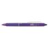 Pilot Boligrafo de gel borrable retractil Frixion Clicker - Punta de bola redonda 0.7mm - Trazo 0.4mm - Grip ergonomico - Color Violeta