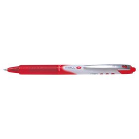 Pilot Boligrafo de Tinta Liquida V Ball RT 07 - Retractil - Punta de Bola Conica 0.5mm - Trazo 0.25mm - Grip de Goma - Color Rojo