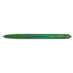 Pilot Boligrafo de Bola Retractil SuperGrip G - Punta Redonda 1.0mm - Trazo 0.4mm - Tinta de Aceite - Grip Ergonomico - Color Verde