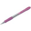 Pilot Boligrafo de Bola Retractil SuperGrip - Punta Redonda 1.0mm - Trazo 0.27mm - Tinta de Aceite - Grip Ergonomico - Color Rosa