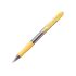 Pilot Boligrafo de Bola Retractil SuperGrip - Punta Redonda 1.0mm - Trazo 0.27mm - Tinta de Aceite - Grip Ergonomico - Color Amarillo
