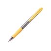 Pilot Boligrafo de Bola Retractil SuperGrip - Punta Redonda 1.0mm - Trazo 0.27mm - Tinta de Aceite - Grip Ergonomico - Color Amarillo