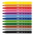 Milan Pack de 12 Rotuladores - Punta Conica 5mm - Tinta al Agua - Lavable - Colores Surtidos