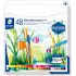 Staedtler 146 10C Pack de 48 Lapices de Colores Acuarelables - Resistentes a la Rotura - Colores Surtidos