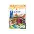 Staedtler Noris Colour 185 Pack de 36 Lapices Hexagonales de Colores - Fabricados en Wopex - Muy Resistentes - Madera de Fuentes Sostenibles - Colores Surtidos