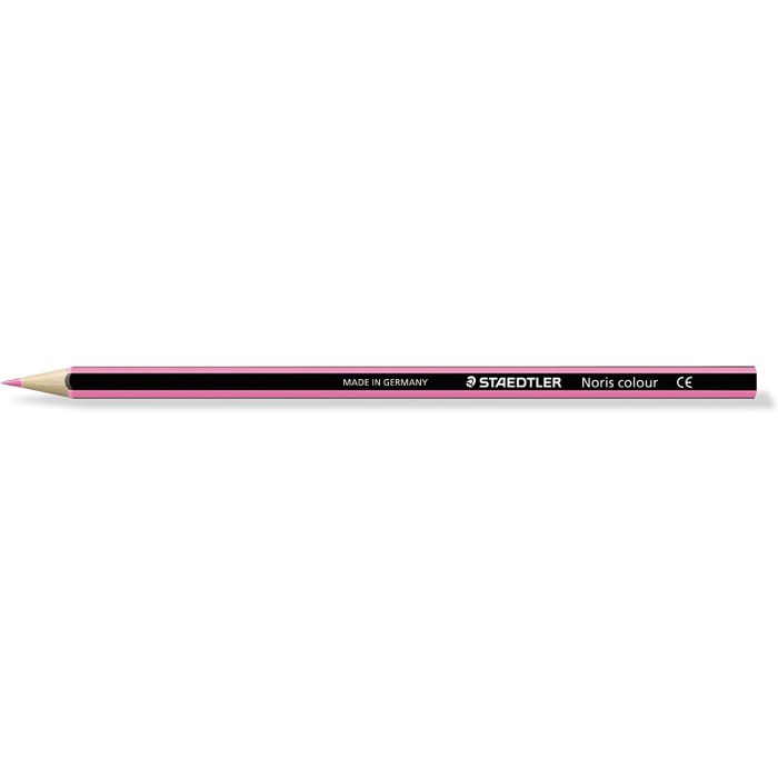 Staedtler Noris Colour 185 Lapiz Hexagonal de Color - Resistencia a la Rotura - Material Wopex - Color Rosa