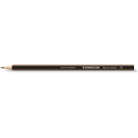 Staedtler Noris Colour 185 Lapiz Hexagonal de Color - Resistencia a la Rotura - Material Wopex - Color Siena Tostada