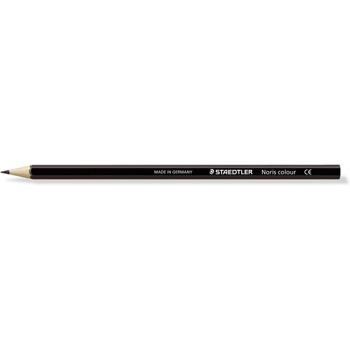 Staedtler Noris Colour 185 Lapiz Hexagonal de Color - Resistencia a la Rotura - Material Wopex - Color Marron
