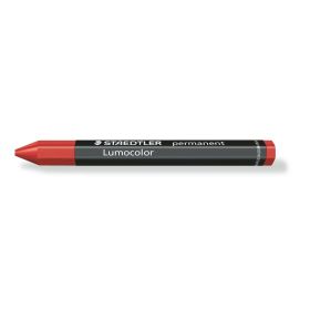 Staedtler Lumocolor Permanent Omnigraph 236 Cera Permanente Hexagonal - Resistente al Agua - Diametro 12mm Aprox - Color Rojo