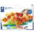 Staedtler Pasteles al Oleo 2420 Pack de 36 Ceras Blandas - Resistencia a la Rotura - Extremadamente Brillantes - Colores Surtidos