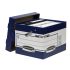 Fellowes Bankers Box Contenedor de Archivos con Asas Ergonomicas Ergo Box - Montaje Automatico Fastfold - Carton Reciclado Certificacion FSC