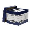 Fellowes Bankers Box Contenedor de Archivos con Asas Ergonomicas Ergo Box - Montaje Automatico Fastfold - Carton Reciclado Certificacion FSC