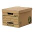 Fellowes Bankers Box Earth Gran Contenedor de Archivos - Montaje Manual - Carton Reciclado Certificacion FSC - Color Marron