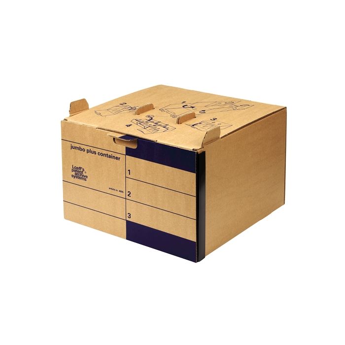 Fellowes Loeffs Pack de 15 Contenedores de Archivos Jumbo Plus - Color Marron