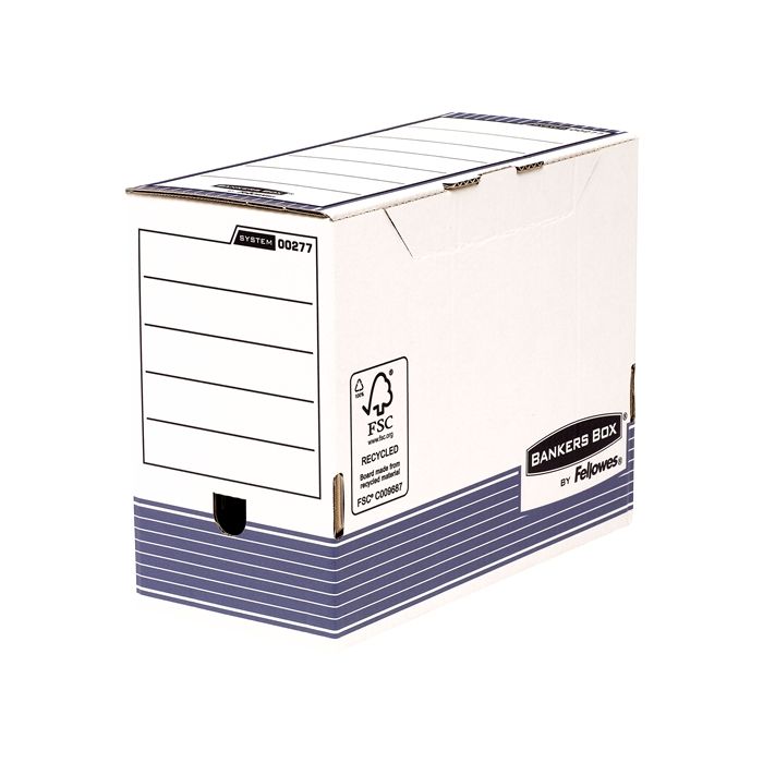 Fellowes Bankers Box Caja de Archivo Definitivo 150mm A4 - Montaje Automatico Fastfold - Carton Reciclado Certificacion FSC