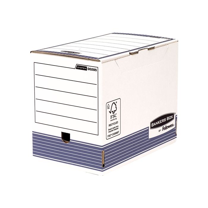 Fellowes Bankers Box Caja de Archivo Definitivo 200mm A4 - Montaje Automatico Fastfold - Carton Reciclado Certificacion FSC
