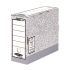 Fellowes Bankers Box Caja de Archivo Definitivo 100mm A4 - Montaje Automatico Fastfold - Carton Reciclado Certificacion FSC - Color Gris