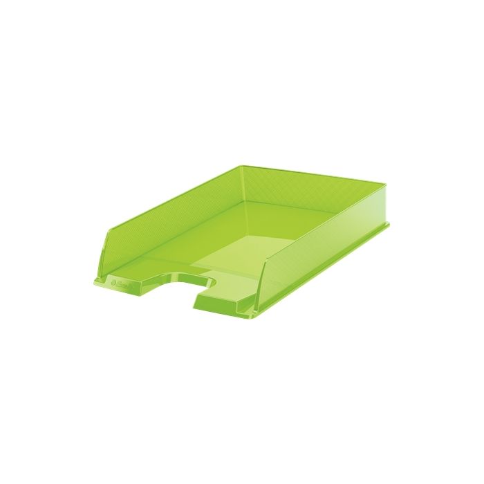 Esselte Europost Bandeja Portadocumentos - Plastico Transparente - Formato Vertical - A4 - Color Verde Transparente